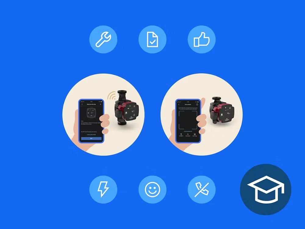 Curso 103 Gama ALPHA GO en Grundfos Ecademy — formación gratuita online para instaladores de bombas circuladoras 2025