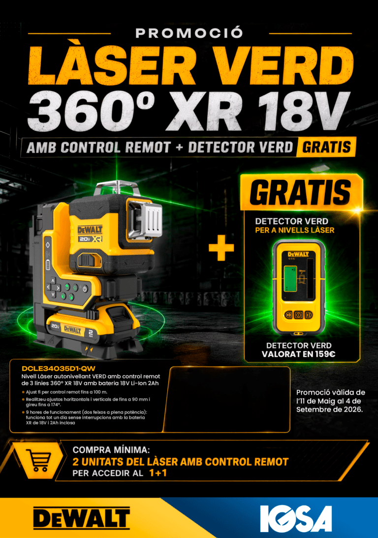PROMOCIÓ! Nivell làser + Detector de REGAL