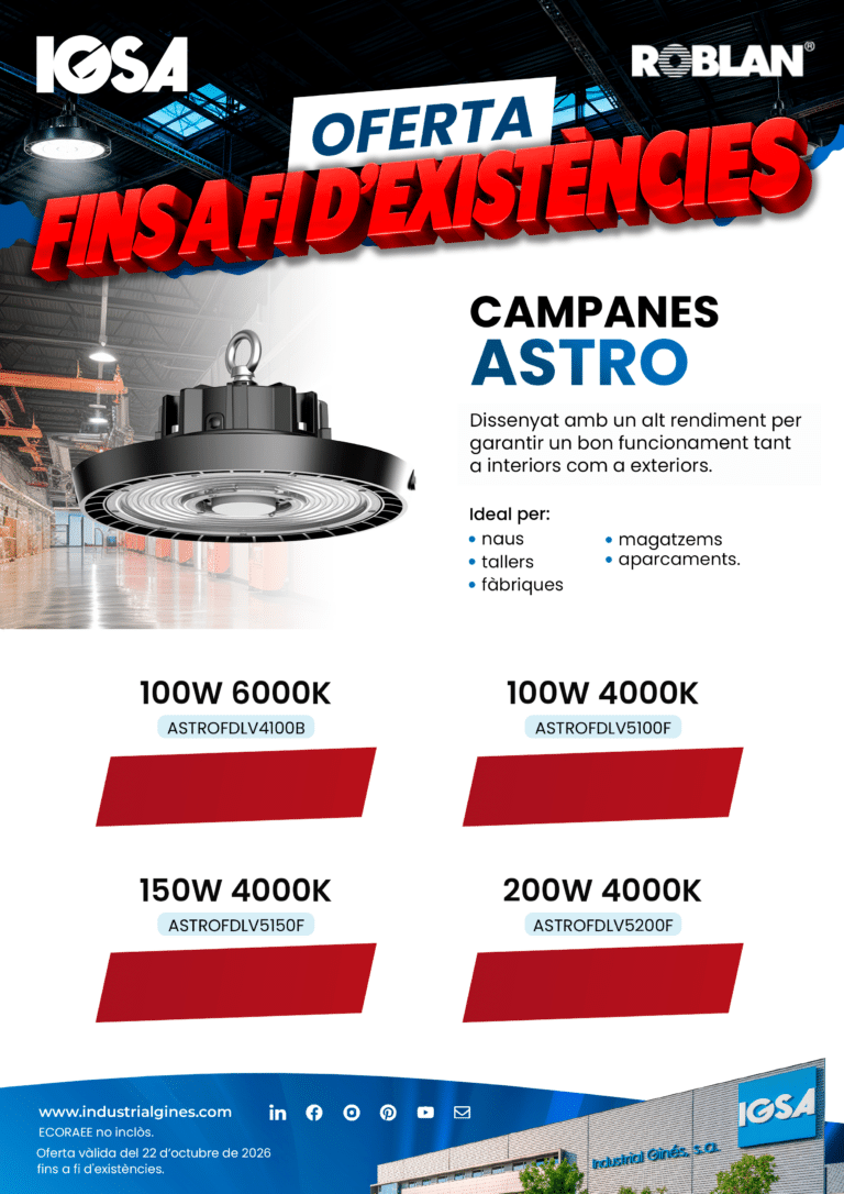 OFERTA! Campanes ASTRO de Roblan