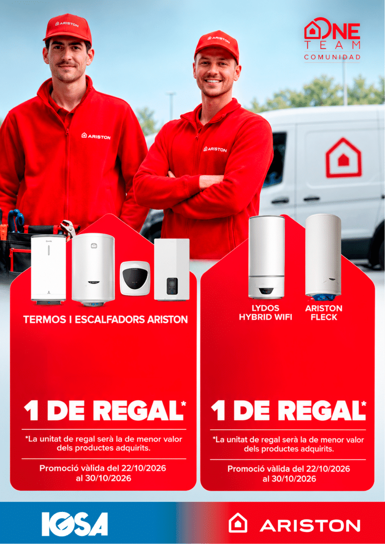 ¡Promoción ARISTON! 5+1 y 3+1 en ACS