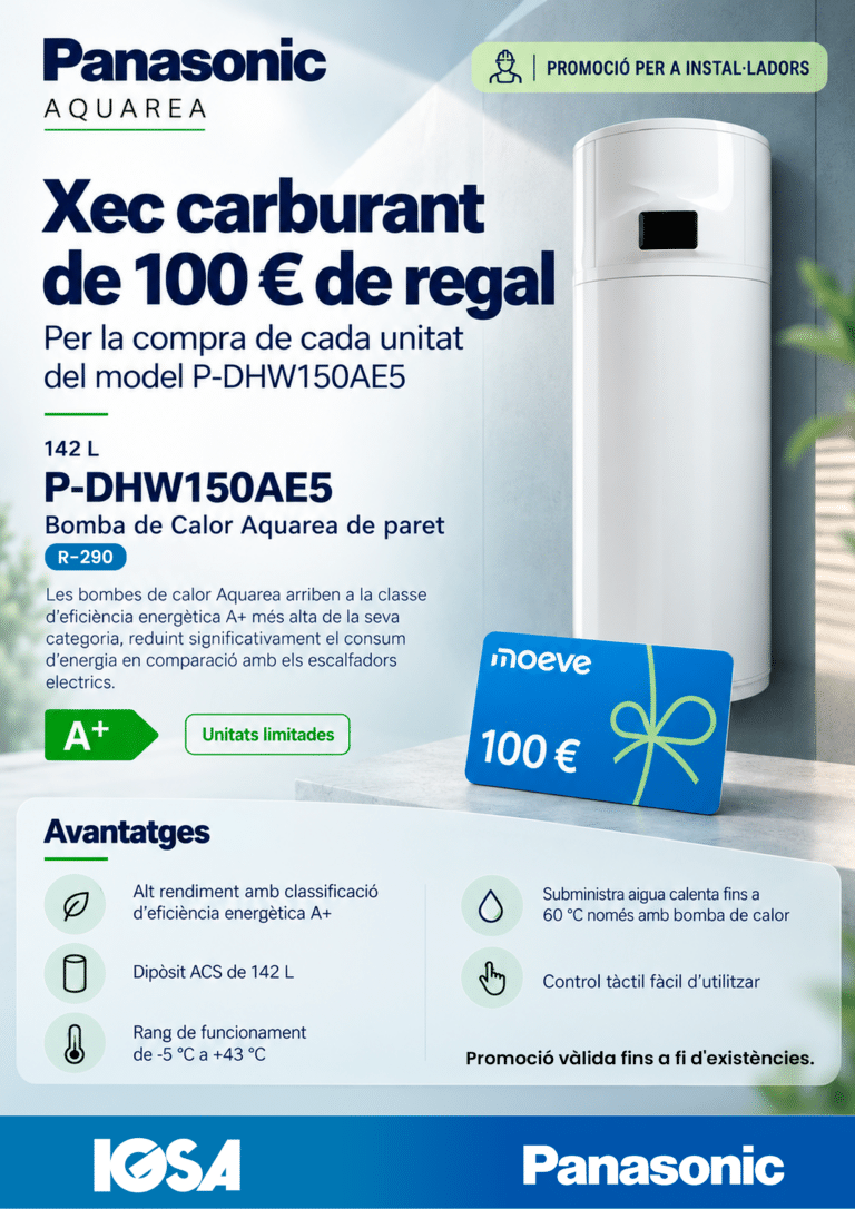 Promoció PANASONIC! Bomba de calor P-DHW150AE5